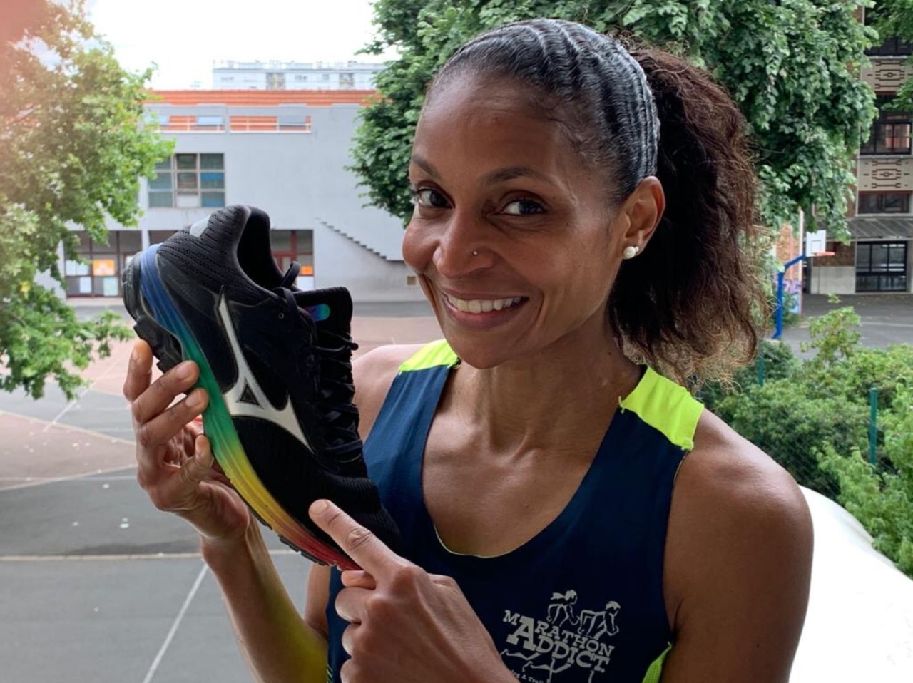 Gladys prête pour le marathon